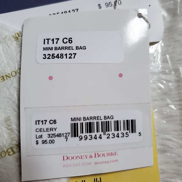Dooney & Bourke mini barrel bag celery rainbow monogram - Picture 10 of 10